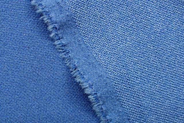 シャンブレーブッチャー調服地 くすんだ青 全体（江戸ッ子）